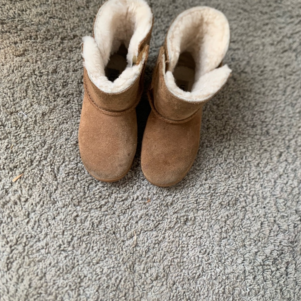 UGG Tan Kids Boots with Cream Lining